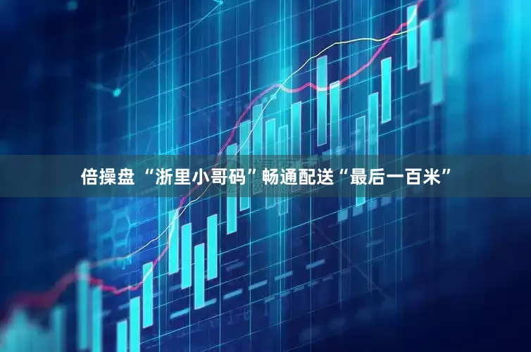 倍操盘 “浙里小哥码”畅通配送“最后一百米”